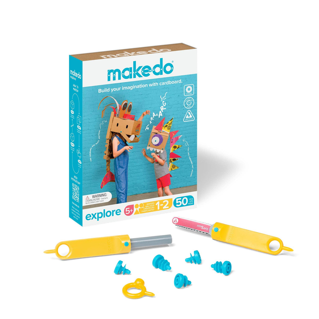 Studio Huske accessories: Makedo cardboard build kit tools for children