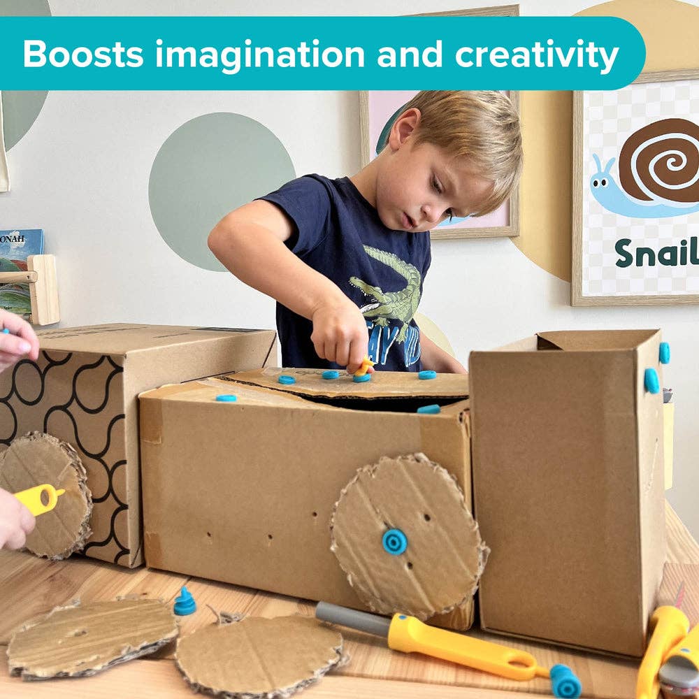 Makedo Cardboard Build Kit, open-ended creative play for children
