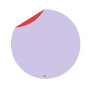 The Lilac Pair: Explore large round silicone play mat in lilac and red, 135 cm
