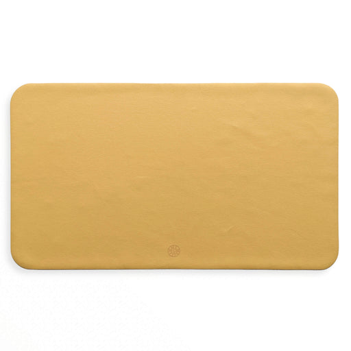 Wriggle silicone baby play mat Yellow/Mocca — wipeable changing mat, OEKO-TEX certified, designed in Switzerland