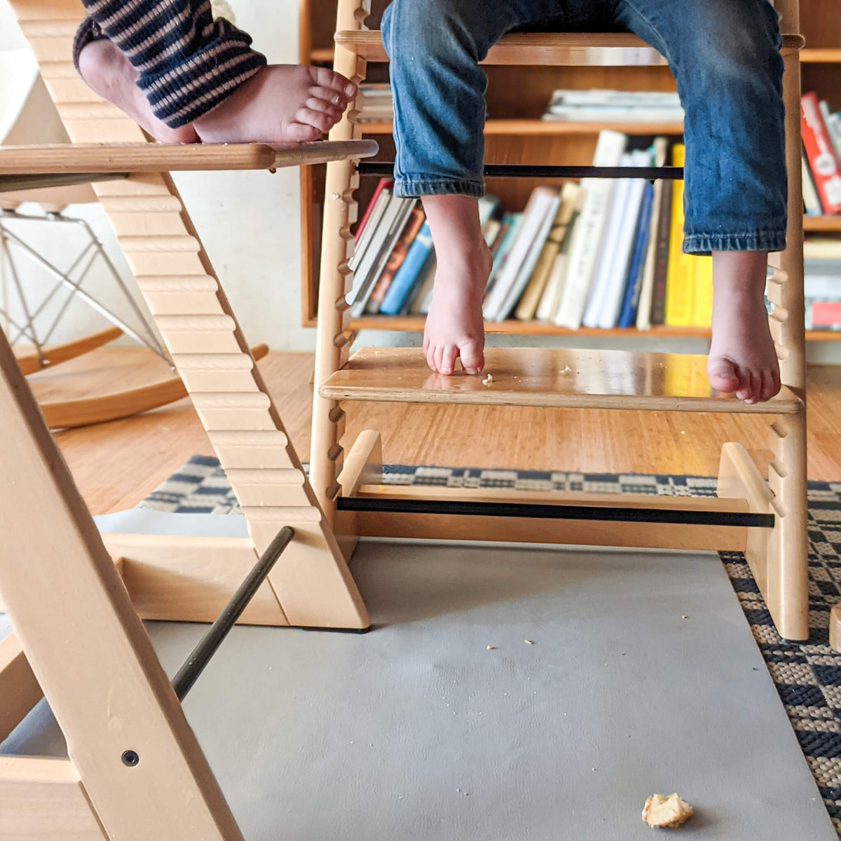 Round kids playmat waterproof Stokke highchair