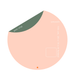 Activity Mat | round, multi-functional, waterproof, vegan (ROAM, M), peach/green - studio huske - studio huske - studio huske - Play Mats & Gyms - SKU101