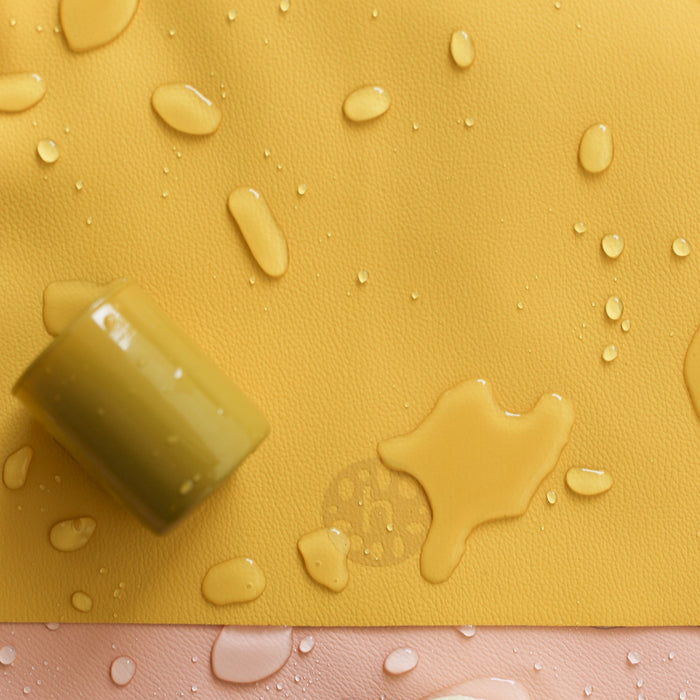 Activity Mat | round, multi-functional, waterproof, vegan (ROAM, M), yellow/mocca - studio huske - studio huske - studio huske - Play Mats & Gyms - SKU102