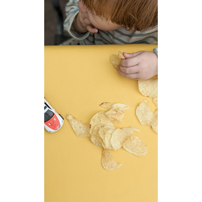 Activity Mat | square, multi-functional, waterproof, vegan (ROAM, M), yellow/ mocca - studio huske - studio huske - studio huske - Play Mats & Gyms - SKU202