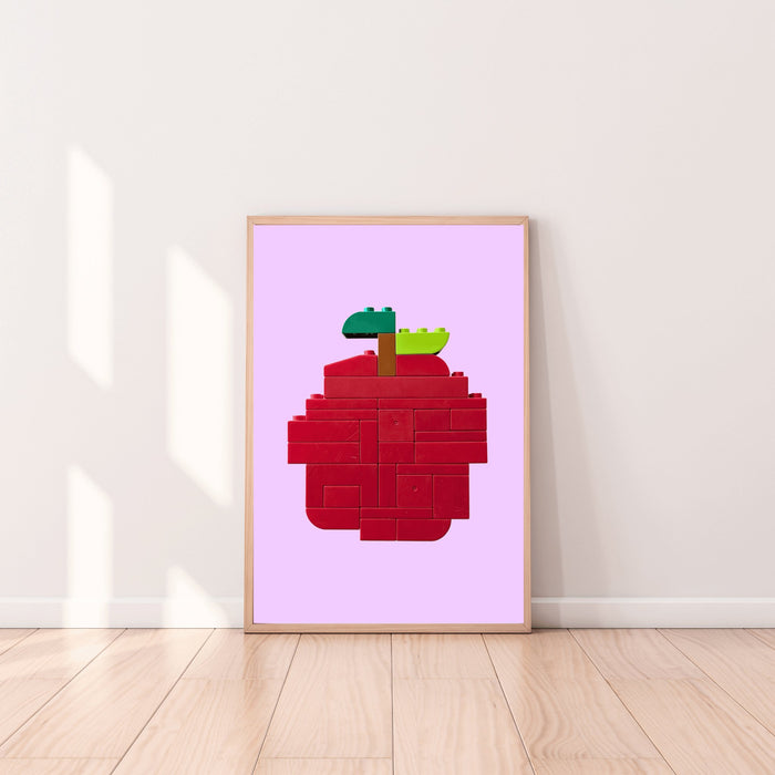 Apple, Abstract Duplo Block Poster Print - studio huske - studio huske - studio huske - Digital Product - A101