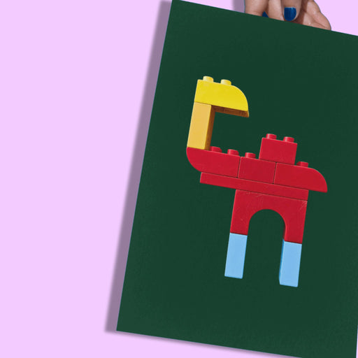 Camel, Abstract Duplo Block Poster Print - studio huske - studio huske - studio huske - Digital Product - C101