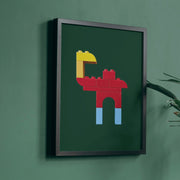 Camel, Abstract Duplo Block Poster 