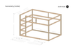 Ikea Kura Sibling Bed Hack and DIY- Plans with Dimensions (cm/in)- Print - studio huske - studio huske - studio huske - Digital Product - K101