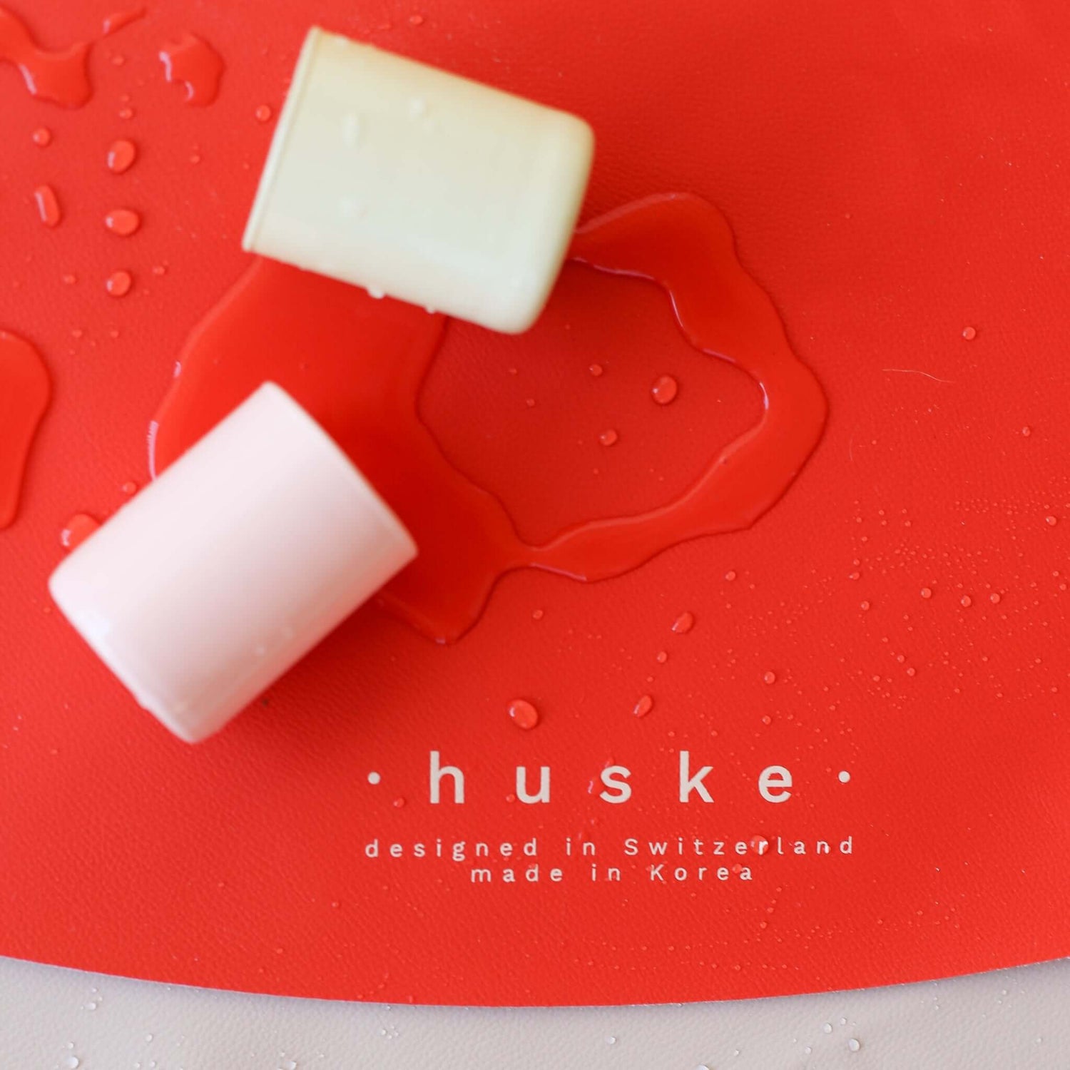 Explore Lilas/Rouge tapis de jeu pour bébé en silicone avec liquide renversé, tapis de sol extérieur imperméable et nettoyable par essuyage