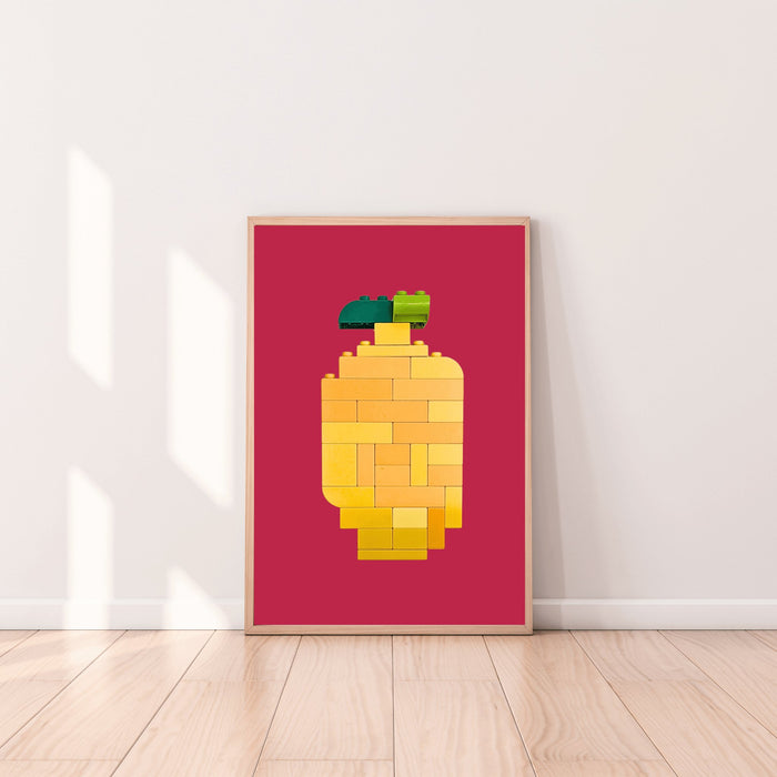 Lemon, Abstract Duplo Block Poster Print - studio huske - studio huske - studio huske - Digital Product - P101