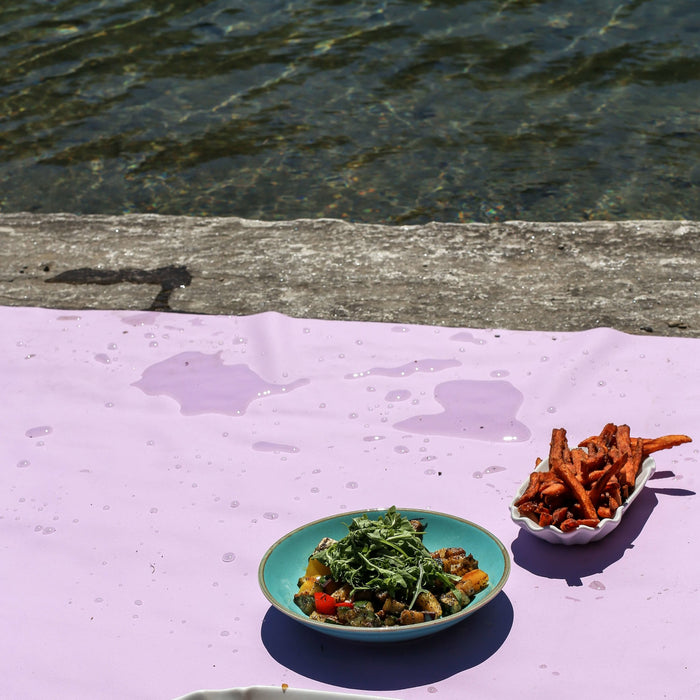 Picnic Mat | multi-functional, waterproof, vegan (GALLIVANT, XL), lilac/ red, 135 x 180 cm - studio huske - studio huske - studio huske - Picnic Blankets - SKU601