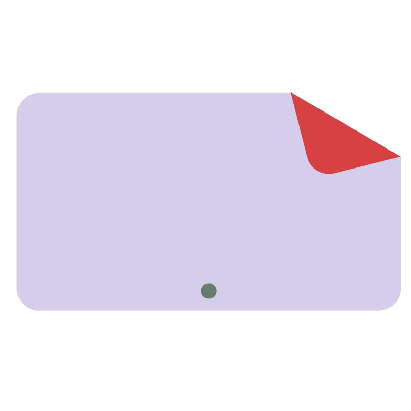 Waterproof silicone leather changing mat, Wriggle Mat (S) in purple and red design.