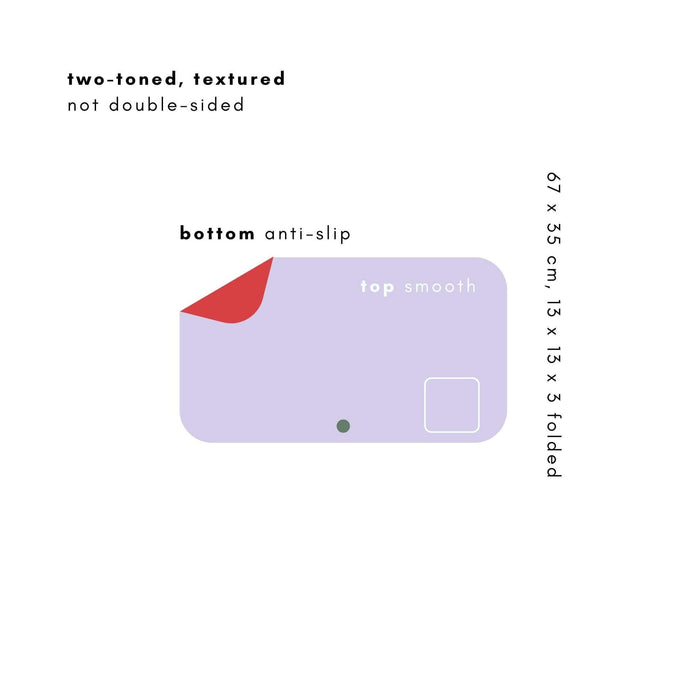 Placemat, Changing-pad | multi-functional, vegan, waterproof (WRIGGLE, S), lilac / red - studio huske - studio huske - studio huske - Placemats - SKU803